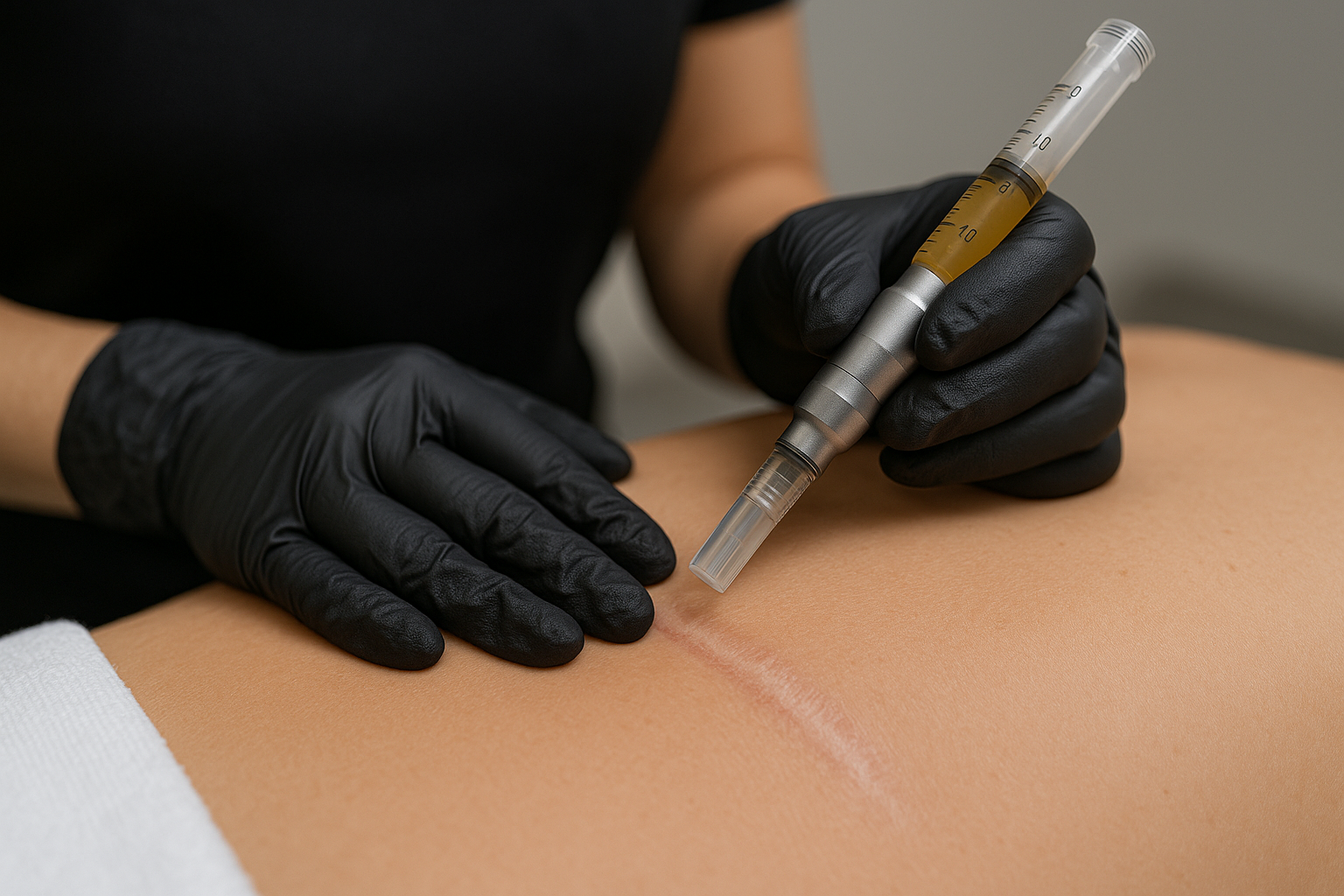 Scar/Stretchmark PRP Microneedling or camouflage